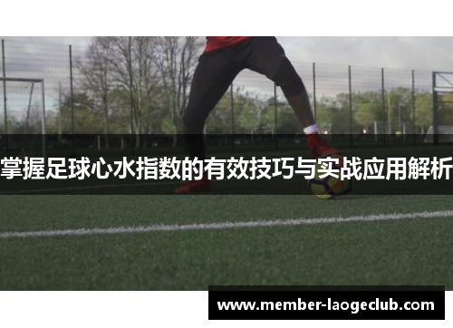掌握足球心水指数的有效技巧与实战应用解析 掌握足球心水指数的有效技巧与实战应用解析