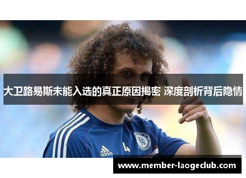 大卫路易斯未能入选的真正原因揭密 深度剖析背后隐情 大卫路易斯未能入选的真正原因揭密 深度剖析背后隐情