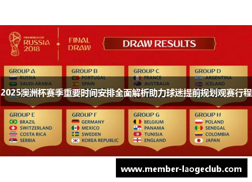 2025澳洲杯赛季重要时间安排全面解析助力球迷提前规划观赛行程 2025澳洲杯赛季重要时间安排全面解析助力球迷提前规划观赛行程